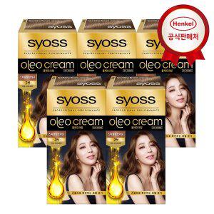 갤러리아 사이오스 올레오크림 새치염색약 2-N 스파클링브라운 x 5개