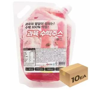 1박스) 지앤씨 냉동 과육 수박주스 1kg x 10개입