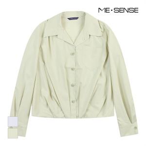 [미센스] 밑단변형 셔츠 블라우스_MB33BLM180Z