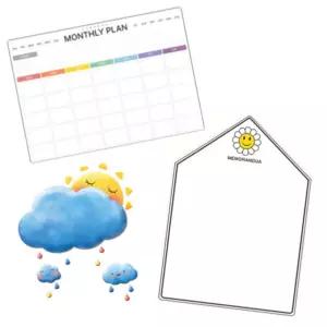 자석 붙이는 다양한 예쁜 무지 스케줄 화이트보드 모음