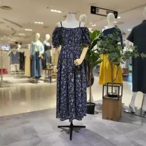 [대구백화점] [파파야]오프숄더쉬폰롱원피스(PNPROP039B)