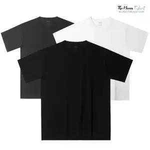 기능성 쿨 메쉬 드라이 롱 무지 기본 반팔티 오버핏 라운드 티셔츠