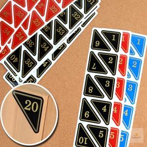 두루픽 삼각 번호판 숫자 스티커 테이블 락커 사물함 번호표 숫자표시
