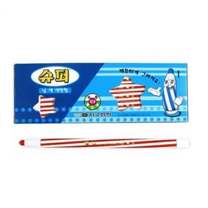 깔끔한 낱색 빨강 색연필 12p 1박스 채점펜 미술 빨간색