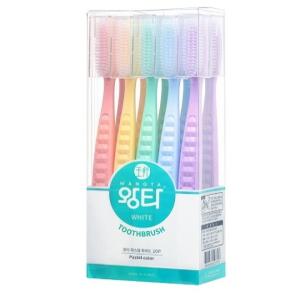 왕타 통칫솔 파스텔 세트 10개입 1세트