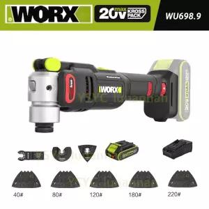 WORX 웍스 WU698 브러시리스 다기능 절단기 만늘컷터 그라인더 범용 보물 커터 20V 2.0Ah 배터리1개
