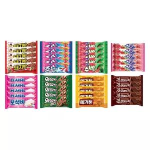 [신세계라이브쇼핑][총40개] 아이스크림 바류 8종 40개 혼합구성 돼지바 죠스바 스크류바 등