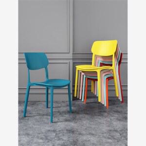 포인트 의자 디자인 등받이 스퀘 그레이 파스텔 대기의자 카페 식당 회색 4개 머리털이