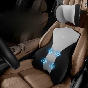 차량용허리마사지기 안마기 운전석 쿠션 열선 신사 허리안마기 전신 진그레이 차량용 6모터
