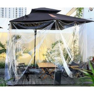 투명 캠핑윈드스크린 파라솔덮개 비닐 가능색상 로프 두꺼운 35MM 방수포 도톰