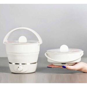 커피포트 소형 캠핑용 미니 여행용 휴대용전기포트 티팟 무선 가열판 캠핑용주전자 컵라면