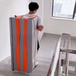 이삿짐 블랙 물건 주황색 옮기는 이동 나르기 가전 옮기기 고정끈 냉장고 벨트 셀프 운반