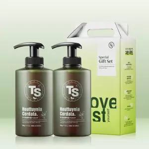 TS 두피진정 여성탈모 어성초샴푸 500g x 2개 선물세트