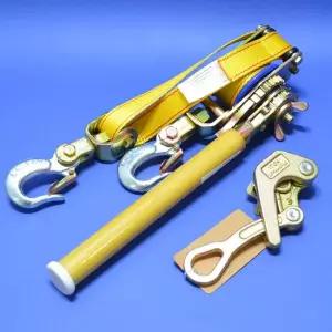 전선바이스 활선용 절연벨트타입 SMK-1000 1128084 활선형 바이스 1톤 와이어그립 장선기