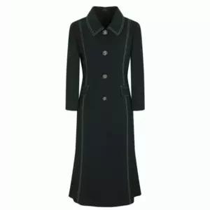 [더아이잗]더아이잗 메탈 버튼 플랩 스티치 원피스_A IM4A0OP16_DG