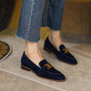 1218 스웨이드 여성로퍼 플랫슈즈 여성단화 TL289