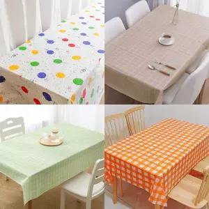식탁보 파티 테이블 보 행사용 비닐 커버 방수 캠핑 탁자 일회용 야외 4인용 6인용 체크