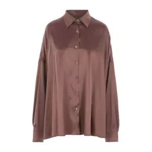 드리스반노튼 새틴 버튼업 루즈 핏 블라우스 0107002032 703