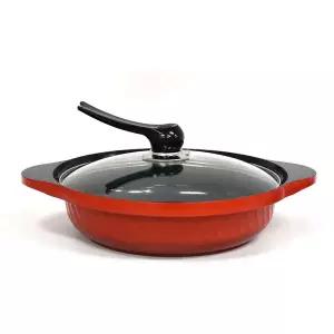 통주물 끓어넘침방지 세라믹 낮은 양수냄비 28cm