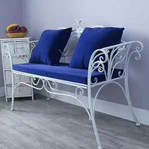 철제벤치 엔틱 긴의자 웨이팅 공원 펜션 관광지 레드 마당