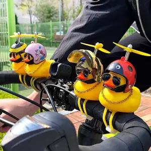 악세사리 자동차액세서리 러버덕 자동차인형 자전거용 오리 장식 헬멧
