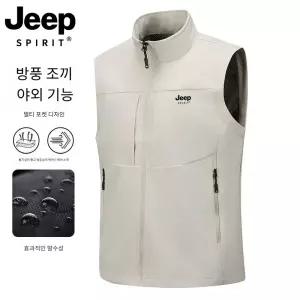 JEEP SPIRIT 아웃도어 스포츠 작업복 조끼 남성 가을 겨울 면 조끼