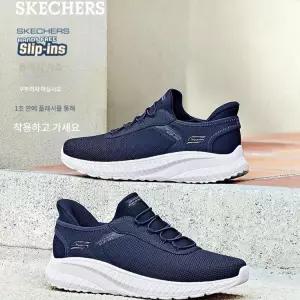 Skechers 스케쳐스 가을 신상 남성용 와이드 메시 워킹화 두꺼운 밑창 캐주얼화
