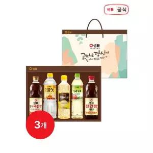 [하프클럽/샘표]샘표 마음담은 4호 선물세트 x 3개 / 설명절선물 (1박스 구성)