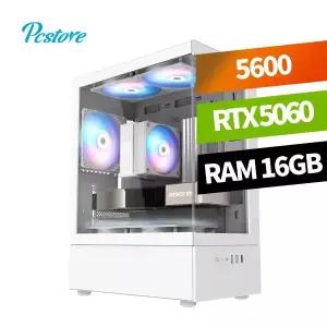 피씨스토어 AMD 베스트 오버워치 게이밍PC 라이젠5 5600 RTX5060 (16GB, M.2 500GB)