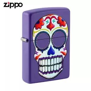 ZIPPO 라이터 프린팅 49859 Sugar Skull Design 오일+심지+부싯돌 3종세트 포함