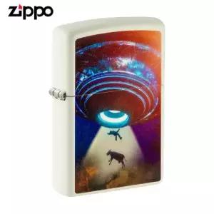 ZIPPO 라이터 야광 49838 UFO Design 야광 지포라이터 오일+심지+부싯돌 3종세트 포함