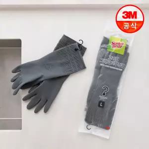 [3M]고리형 그레이 고무장갑 대 10개