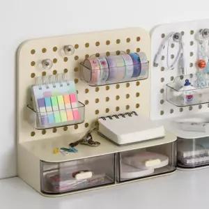 PP 미니 타공판 서랍 데스크 오거나이저 책상 문구 수납 정리함