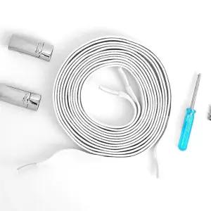 OCE 클립 자석 고탄성 신발끈 화이트