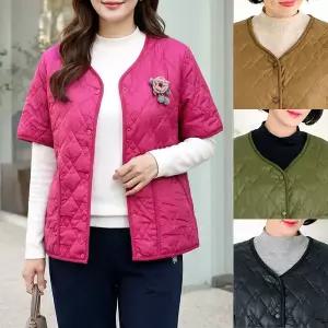 [엄마옷 로즈맘] 유향누빔패딩반팔조끼