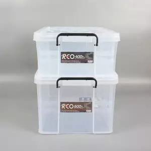 리빙박스 다용도 대형 옷장정리함 식판수거 투명한 서류 교구 장난감 이불 침대밑수납 적재가능 40L 60L