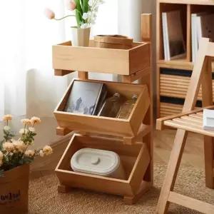 과일 우드 선반 야채 마트 가게 빵집 트레이 나무 3단