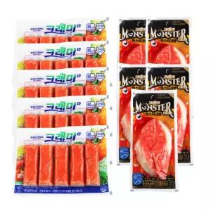 한성기업 크래미H90gX5개 + 몬스터크랩72gX5개