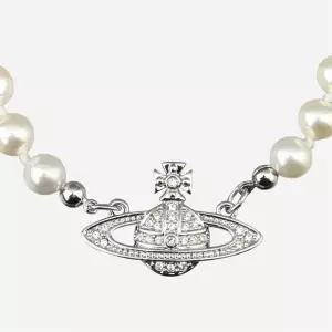 [비비안웨스트우드]미니 바스 릴리프 펄 목걸이 실버 147318062