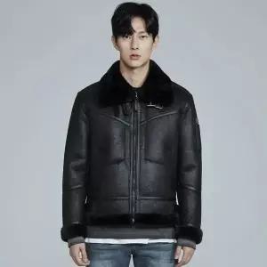 [버커루]남성 하이넥 빈티지 무스탕(B224LI010P)