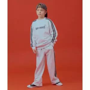 [마크곤잘레스키즈]엔젤 라인 와이드 팬츠-화이트멜란지 (MG53PJ07WM)_IC