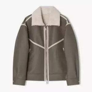 리버클래시 남성 라이트카키 오버핏 양모혼방 빈티지 무스탕(LKW25455) 310251