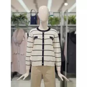 갤러리아 크로커다일레이디 스트라이프 가디건형 니트 CLEWSW118