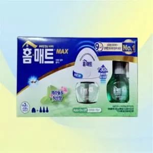 홈매트 맥스 리퀴드 알파 플러스 훈증기 1개 & 리필 3입 (제라늄& 허브향)