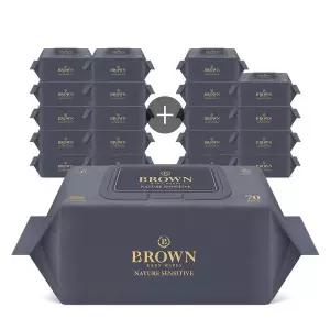 [브라운][브라운물티슈] 네이처 센시티브 70매 캡 10+10팩