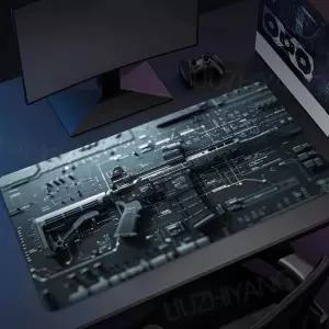 장마우스패드 장패드 총 부품 조립 마우스패드 사무실 대형 책상 매트 컴퓨터 노트북 키보드 패드 게임 미