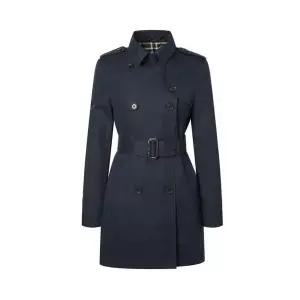 [셀러허브]헤지스 더블 하프 기장 트렌치코트 네이비 HSCO5BC22N2 (S41931710)