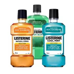 리스테린 750ml X 3개 (쿨민트,내추럴시트러스,후레쉬버스트)
