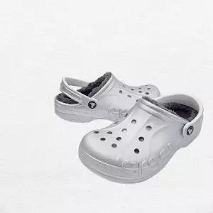 [크록스]바야 라인 프린트 클로그 공용 털샌들 205975-0P1( 겨울 털샌들/슬리퍼) BP