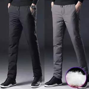 남성 덕 다운 패딩 바지 650필파워 방풍 방수 겨울 혹한기 따뜻한 오리털 팬츠